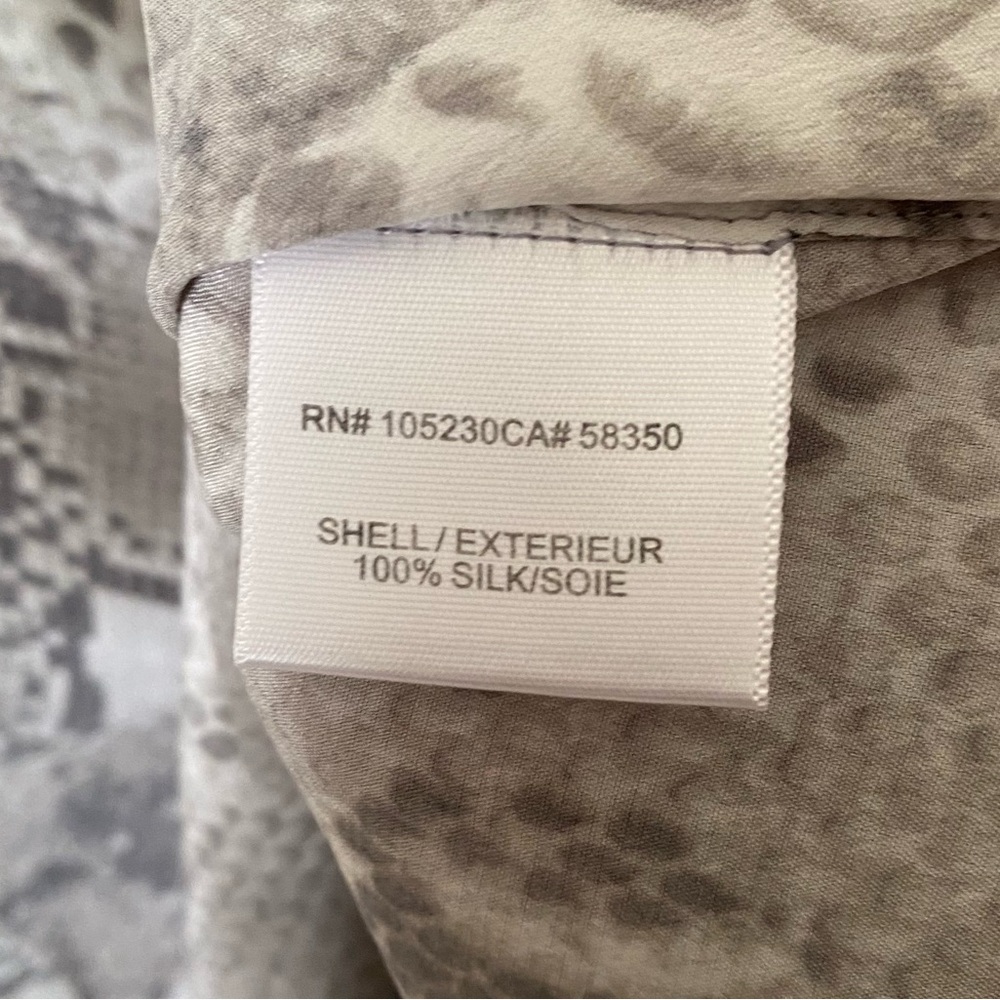 Equipment Silk Snake Pattern Shift Mini Dress Siz… - image 6